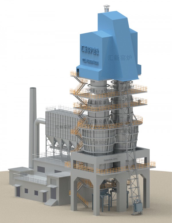 雙膛窯結(jié)構(gòu)-懸掛缸式雙膛窯